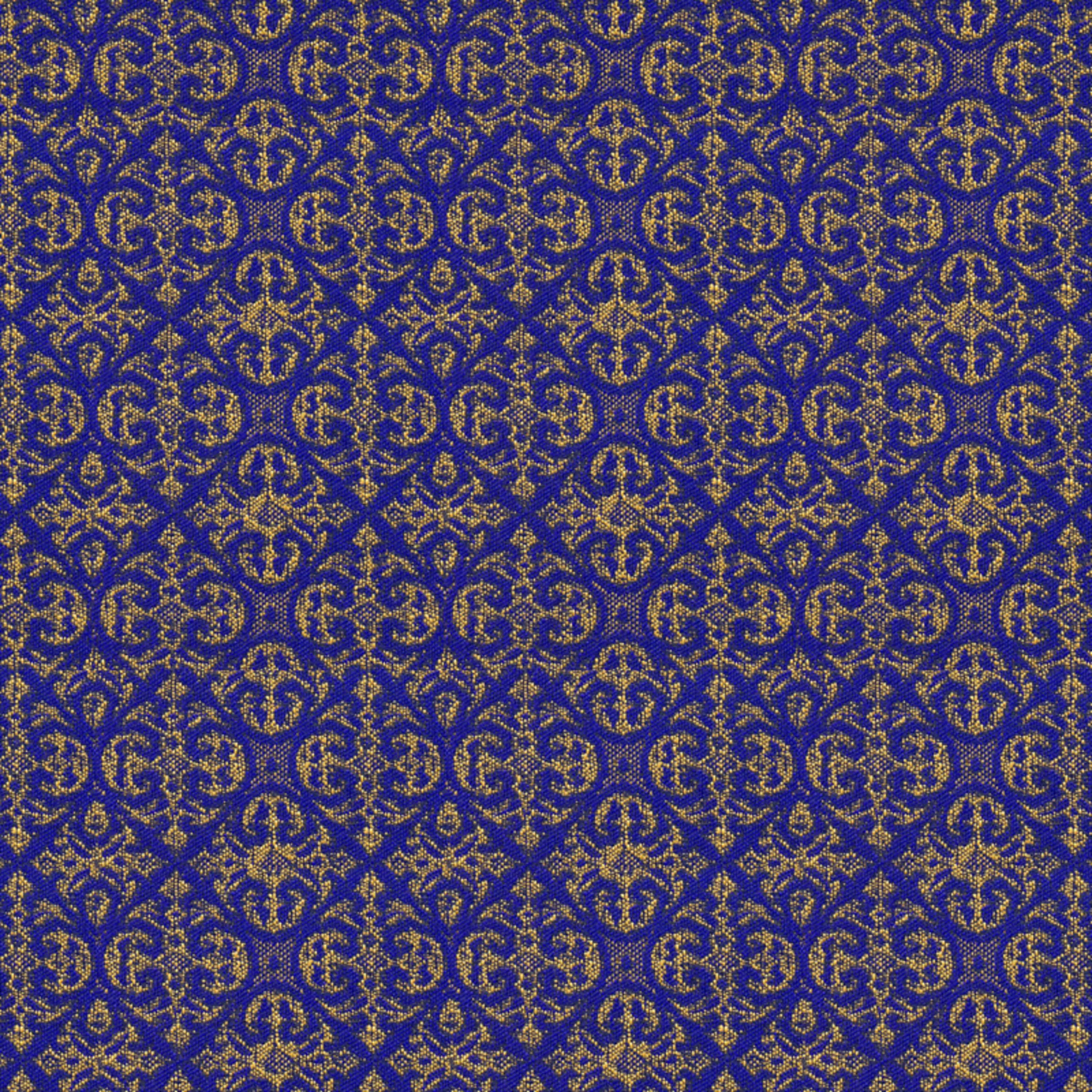 18.5''W Church Chair in Abbey Fabric - Gold Vein Frame