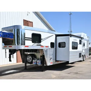 2025 Lakota Charger 4 Horse Trailer  15' LQ, Side Load, Hay Pod, Onan Generator