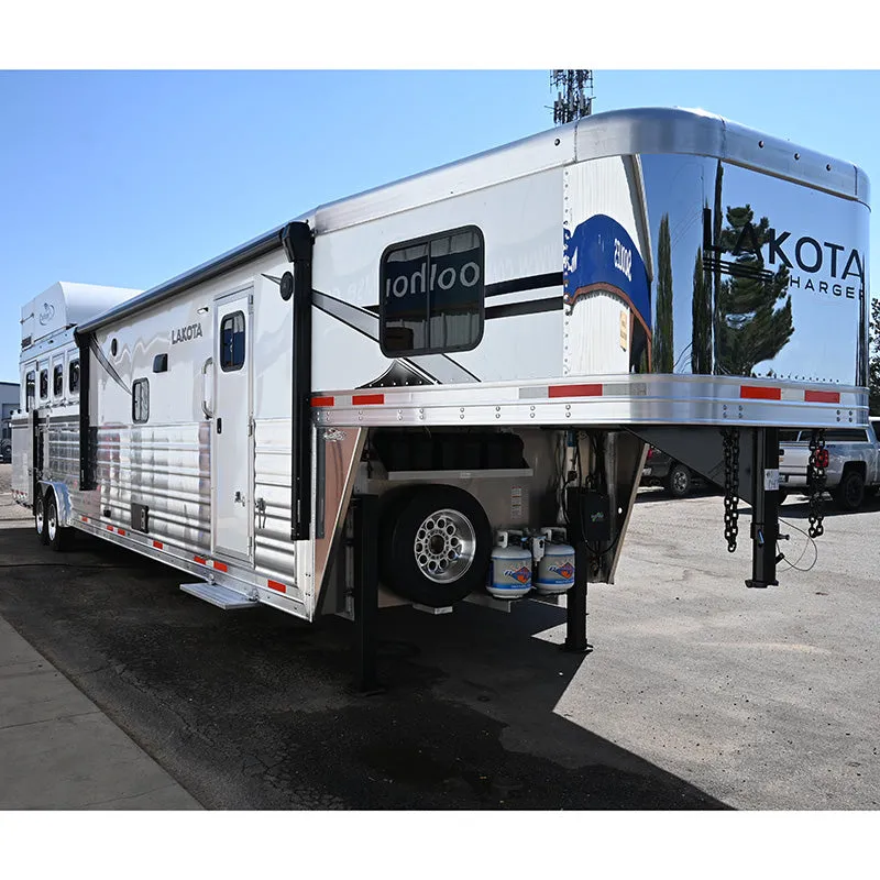 2025 Lakota Charger 4 Horse Trailer  15' LQ, Side Load, Hay Pod, Onan Generator