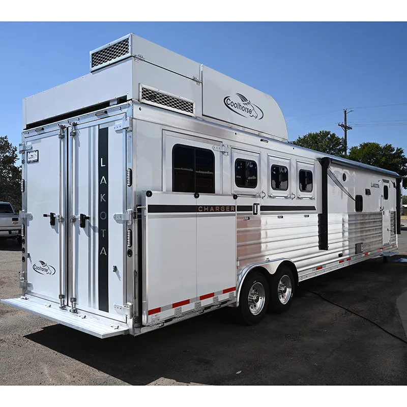 2025 Lakota Charger 4 Horse Trailer  15' LQ, Side Load, Hay Pod, Onan Generator