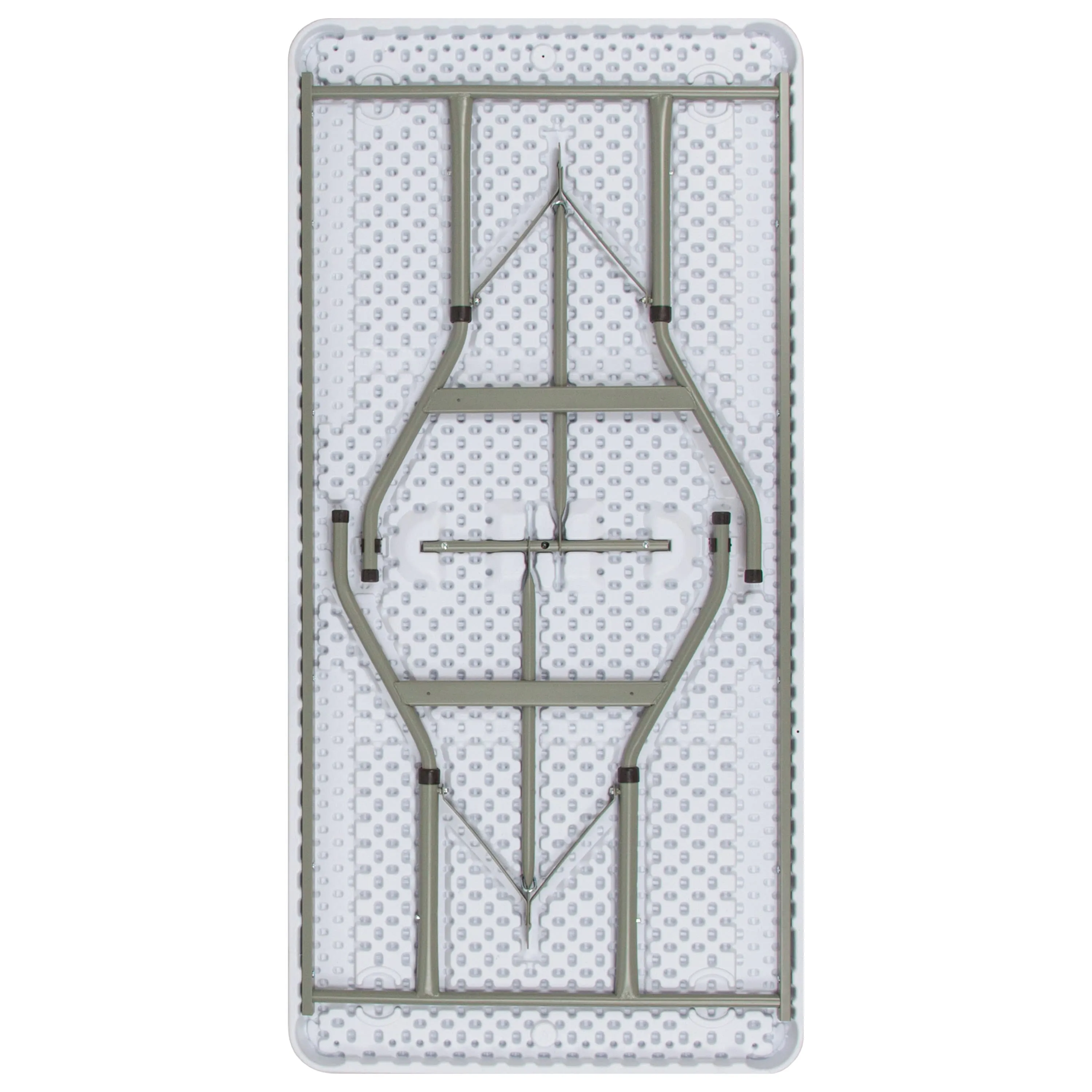 4.93-Foot Height Adjustable Plastic Folding Table