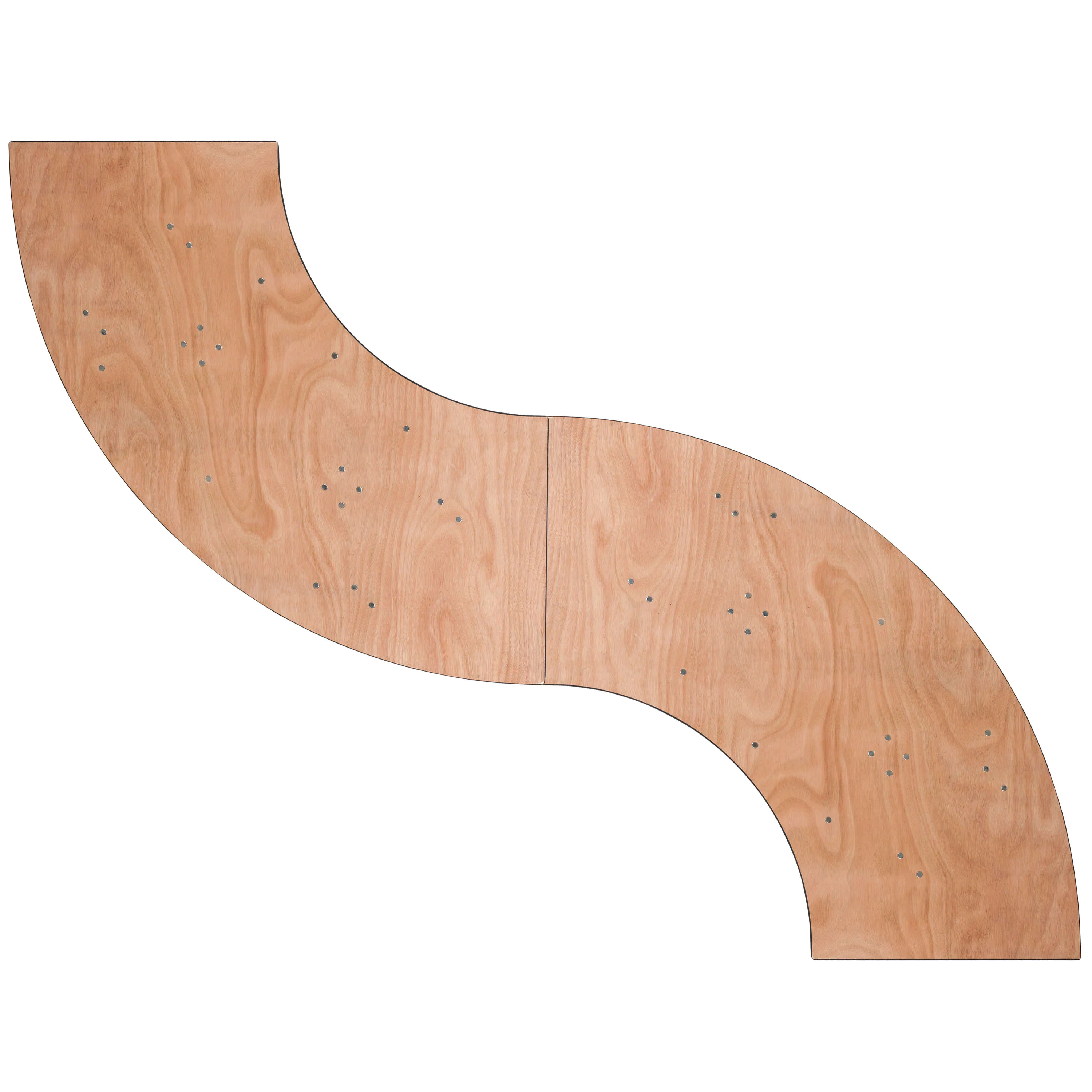 5.5 ft. x 2 ft. Serpentine Wood Folding Banquet Table
