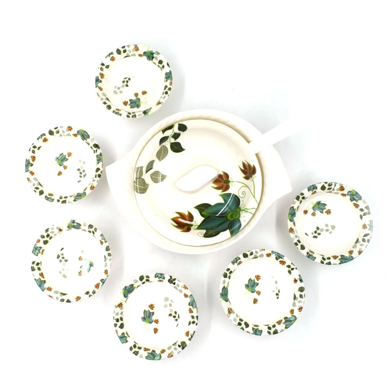 9 Pc Pudding Set used as a cutlery set for serving food purposes and sweet dishes and all in all kinds of household and official places etc.
