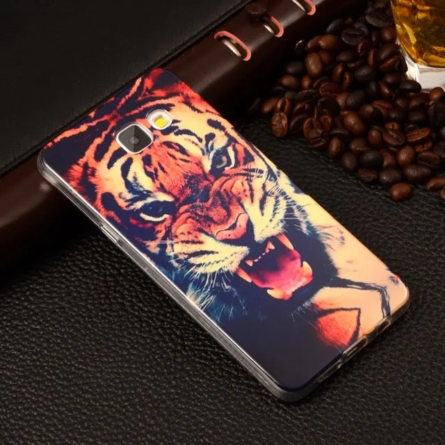 A510 Cartoon Gel Silicone Soft TPU Cover For Samsung Galaxy A5 (2016) A510 A510F 5.2" Plastic Back Skin Phone Protective Cases