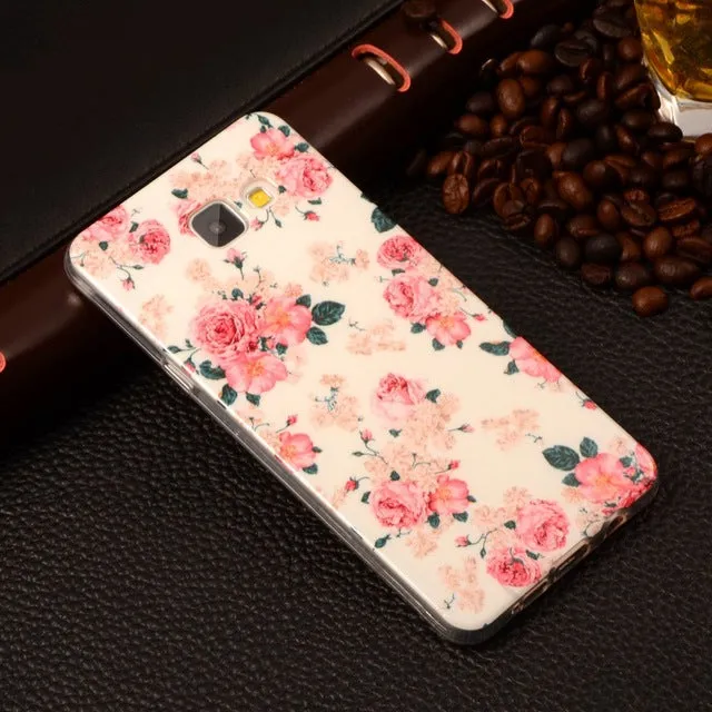 A510 Cartoon Gel Silicone Soft TPU Cover For Samsung Galaxy A5 (2016) A510 A510F 5.2" Plastic Back Skin Phone Protective Cases