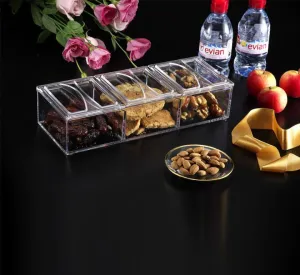 Acrylic Serving Compartment Trays