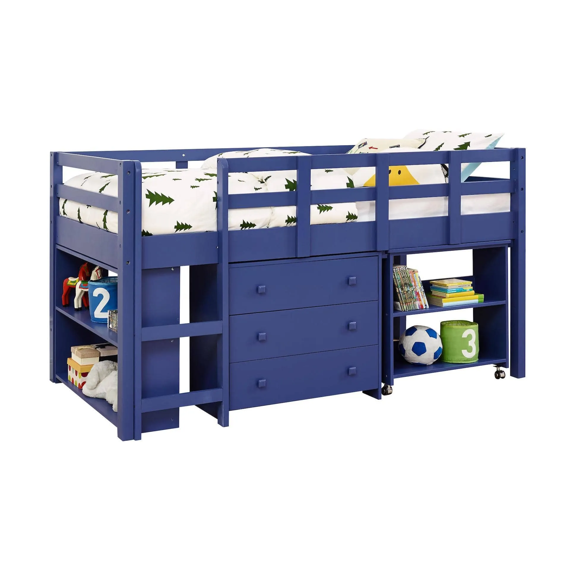 Adam Boys Loft Bed with Desk and Dresser in One