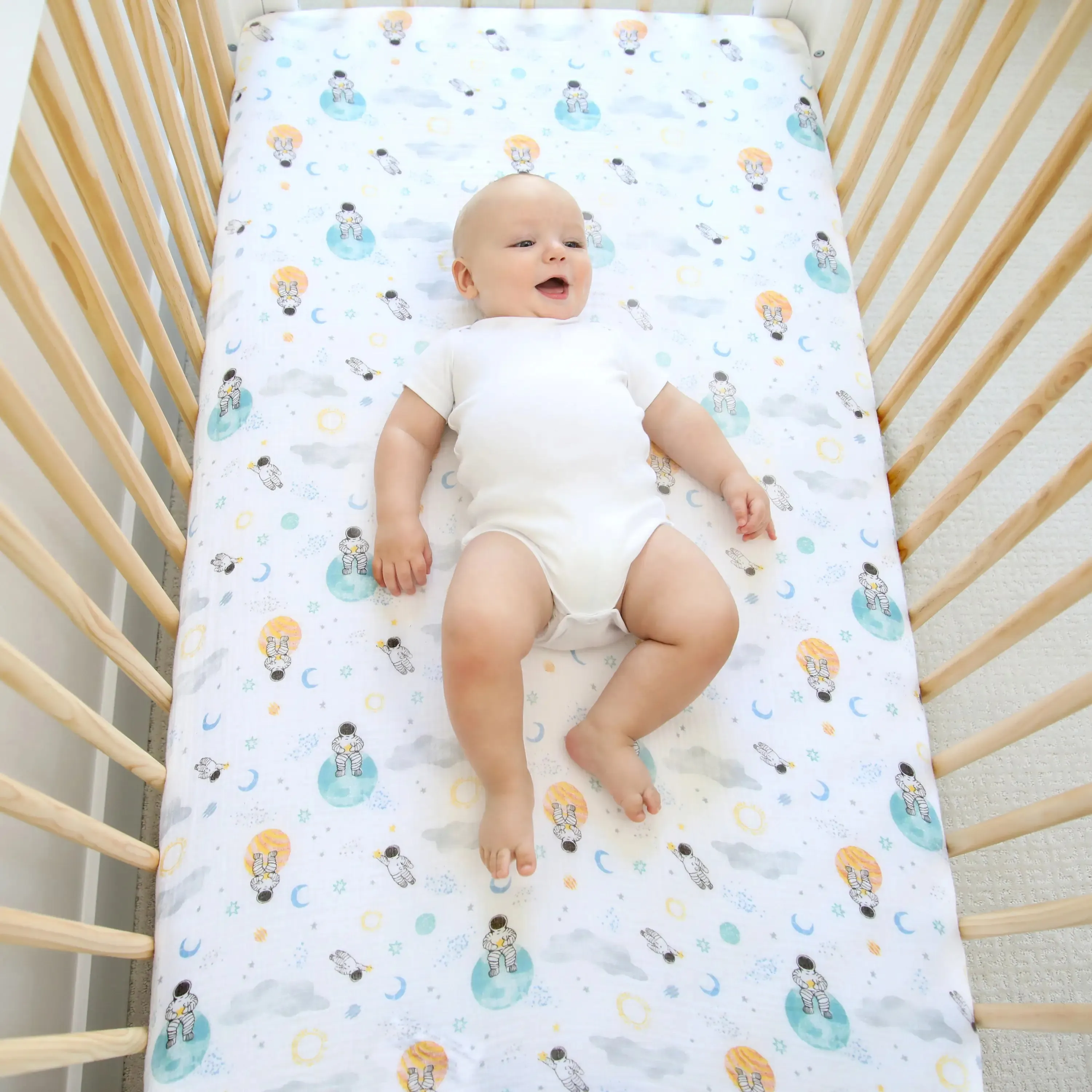aden   anais Muslin Fitted Crib Sheet
