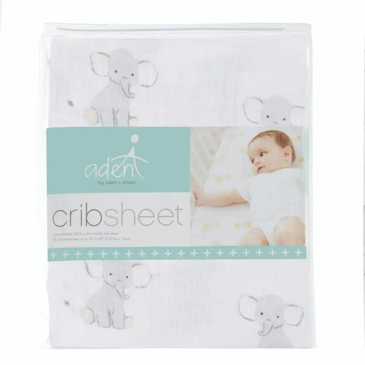 aden   anais Muslin Fitted Crib Sheet