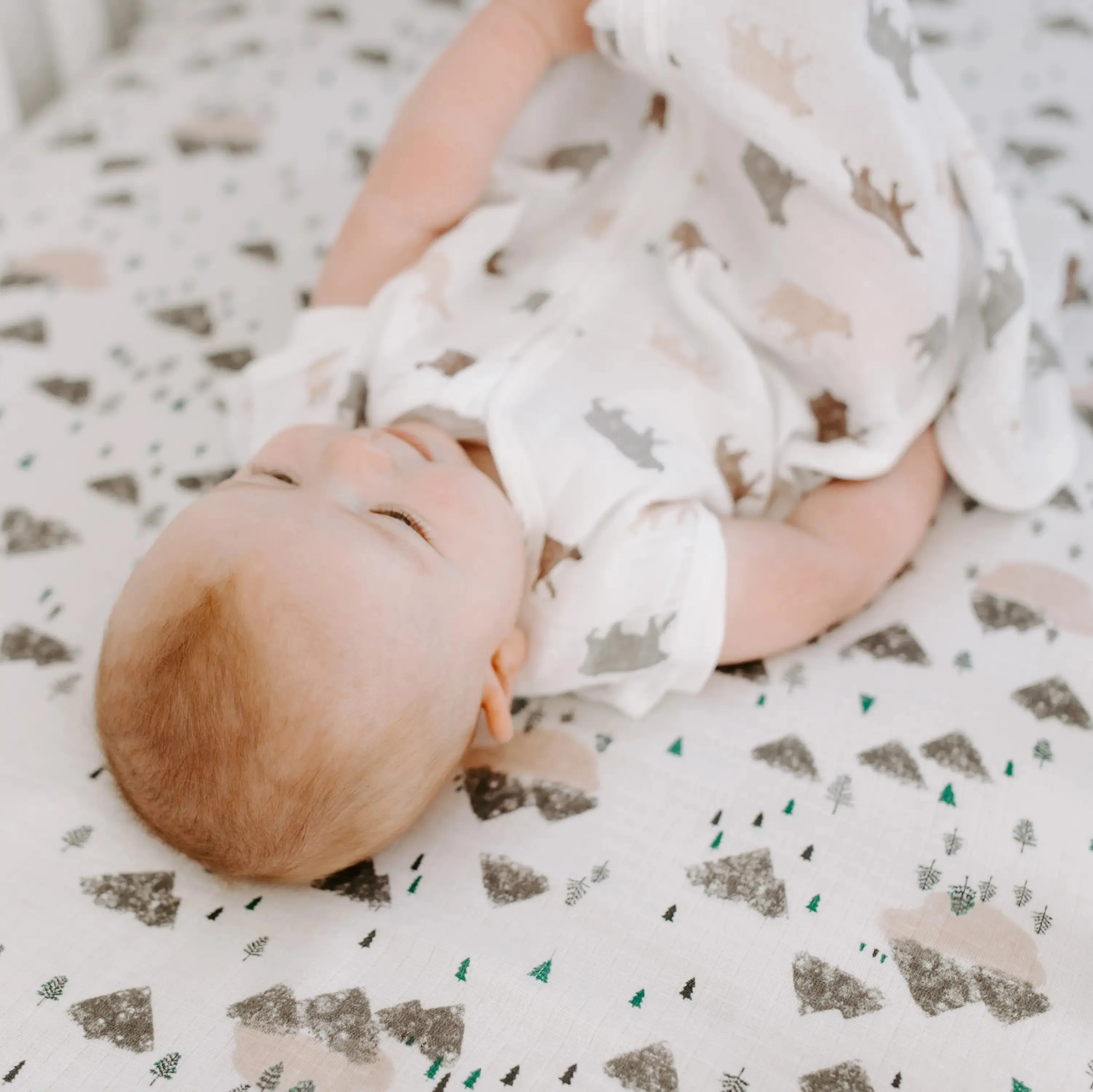 aden   anais Muslin Fitted Crib Sheet