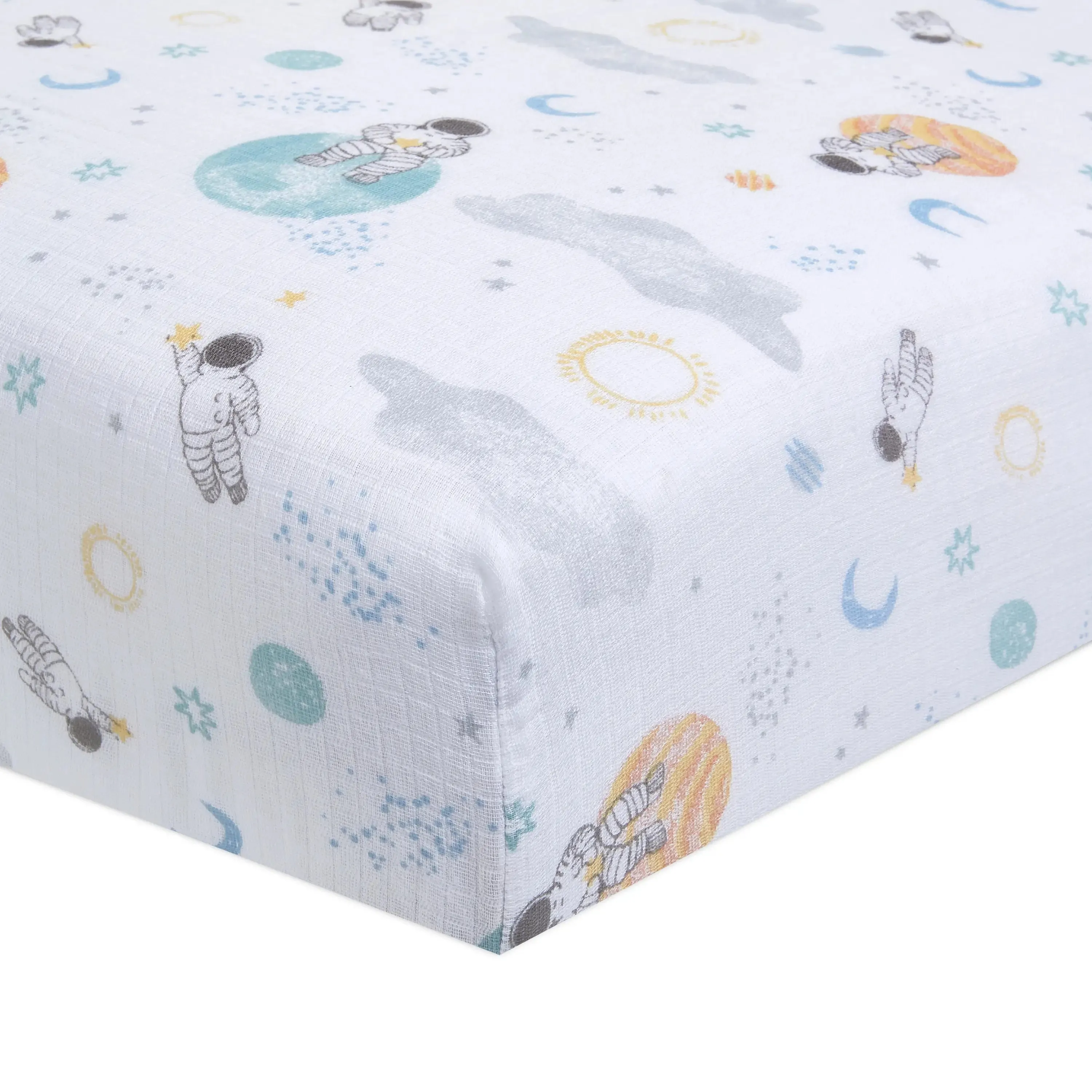 aden   anais Muslin Fitted Crib Sheet