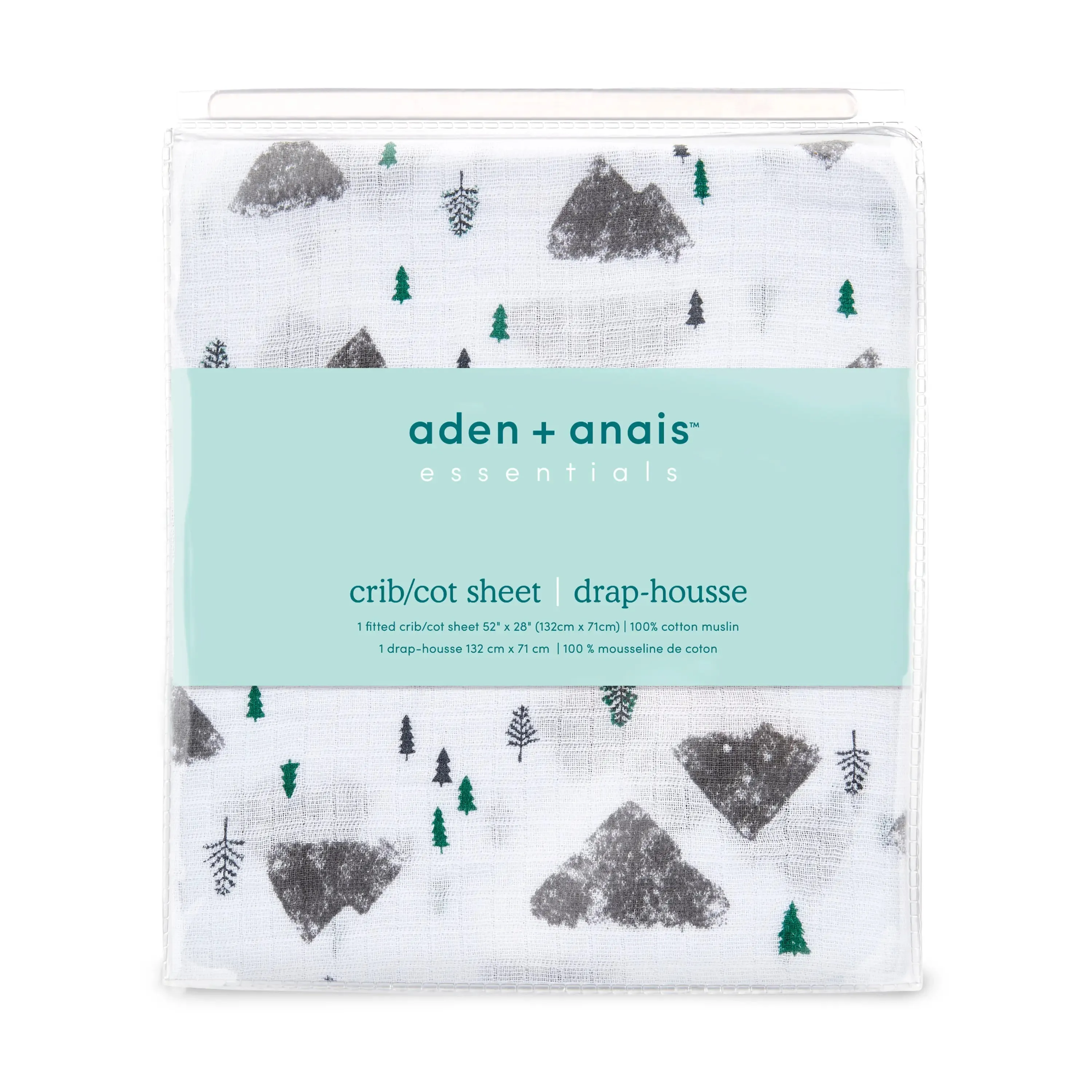 aden   anais Muslin Fitted Crib Sheet