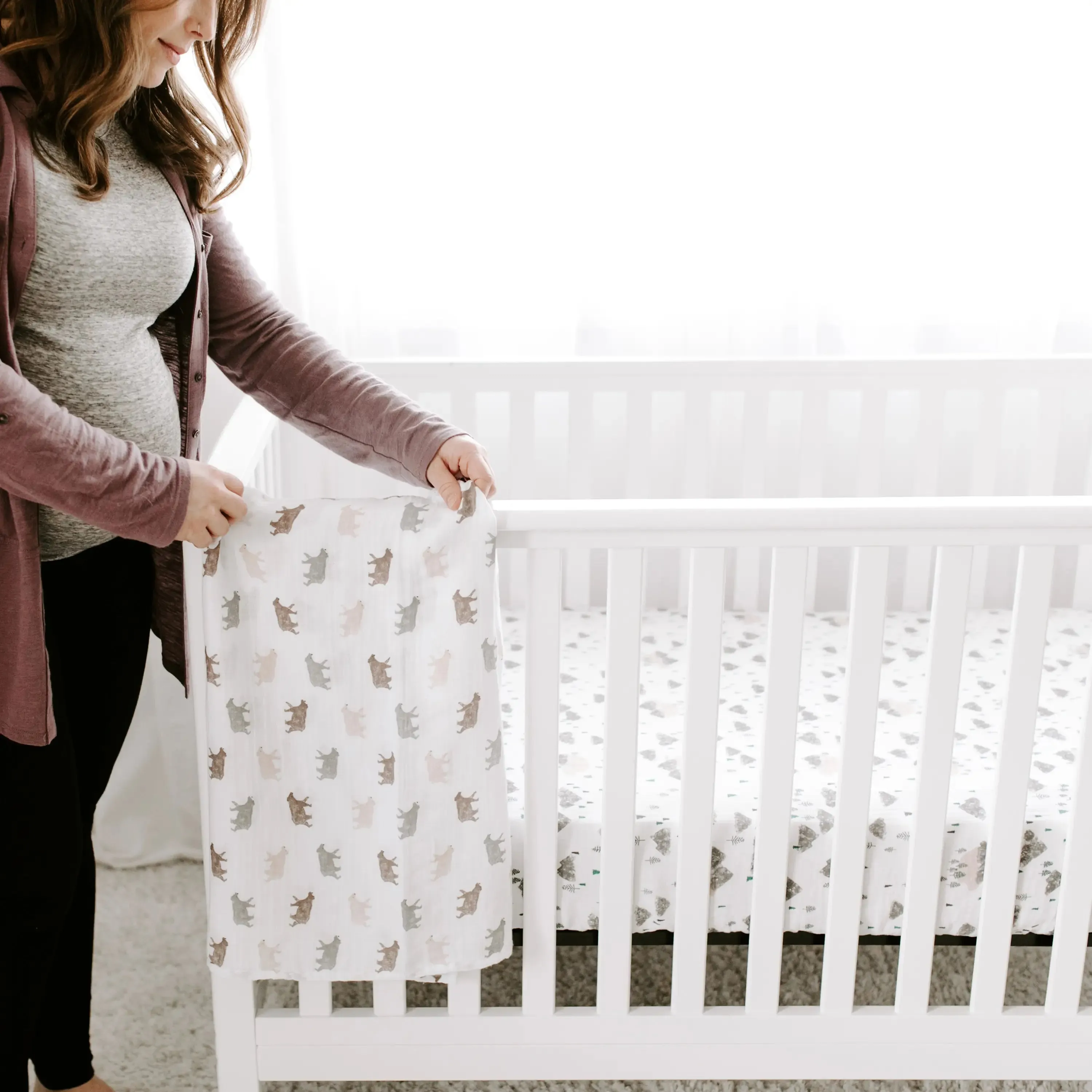 aden   anais Muslin Fitted Crib Sheet
