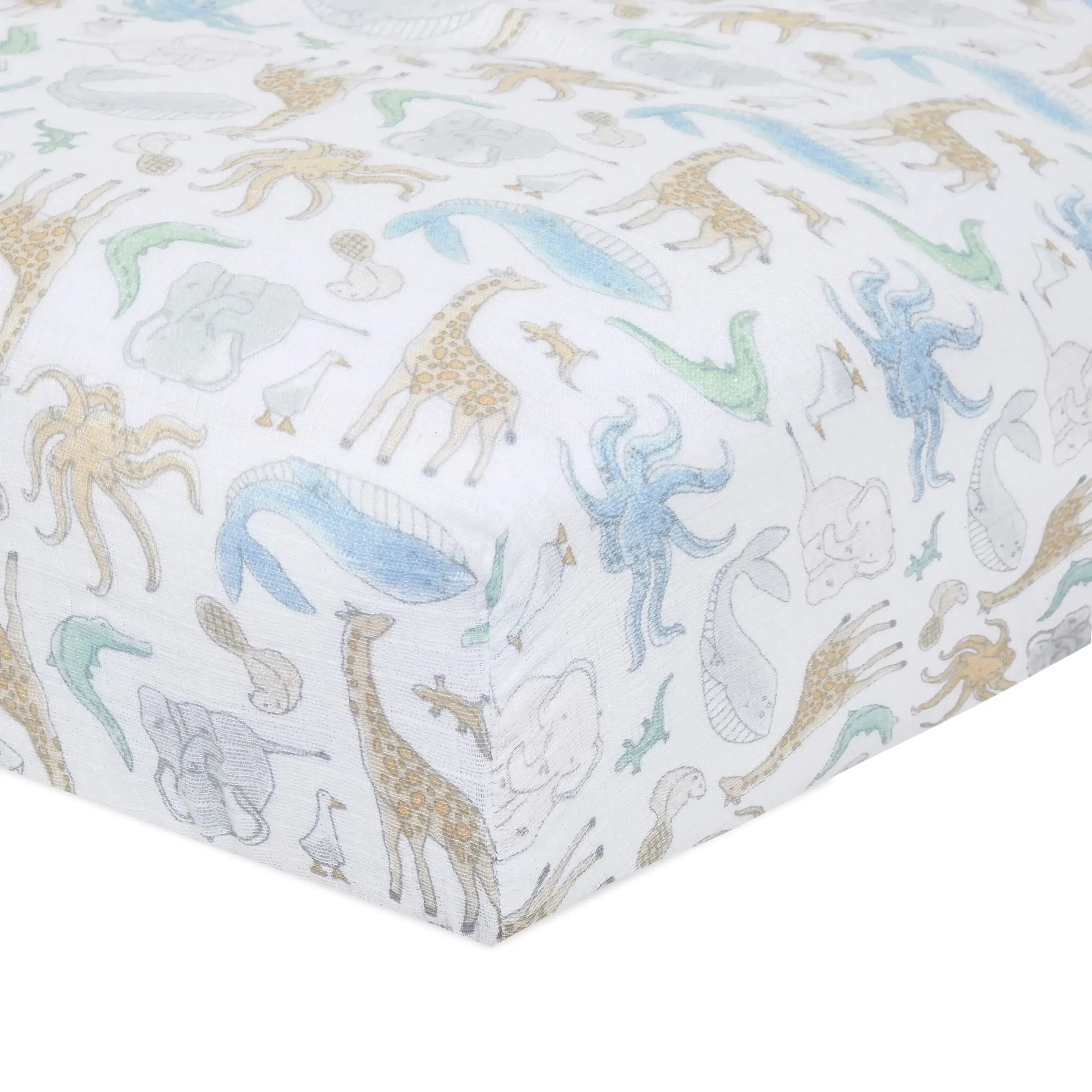aden   anais Muslin Fitted Crib Sheet