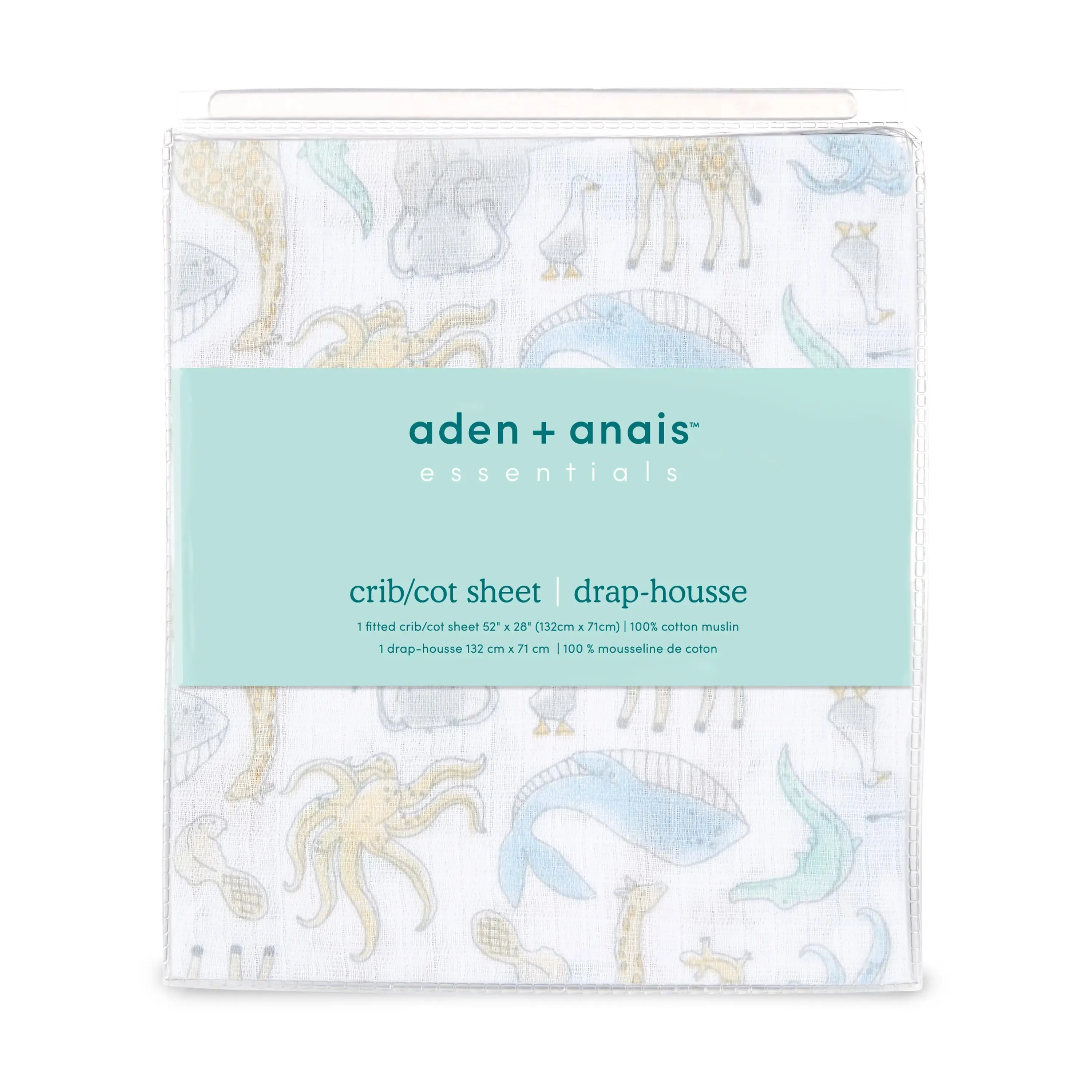 aden   anais Muslin Fitted Crib Sheet