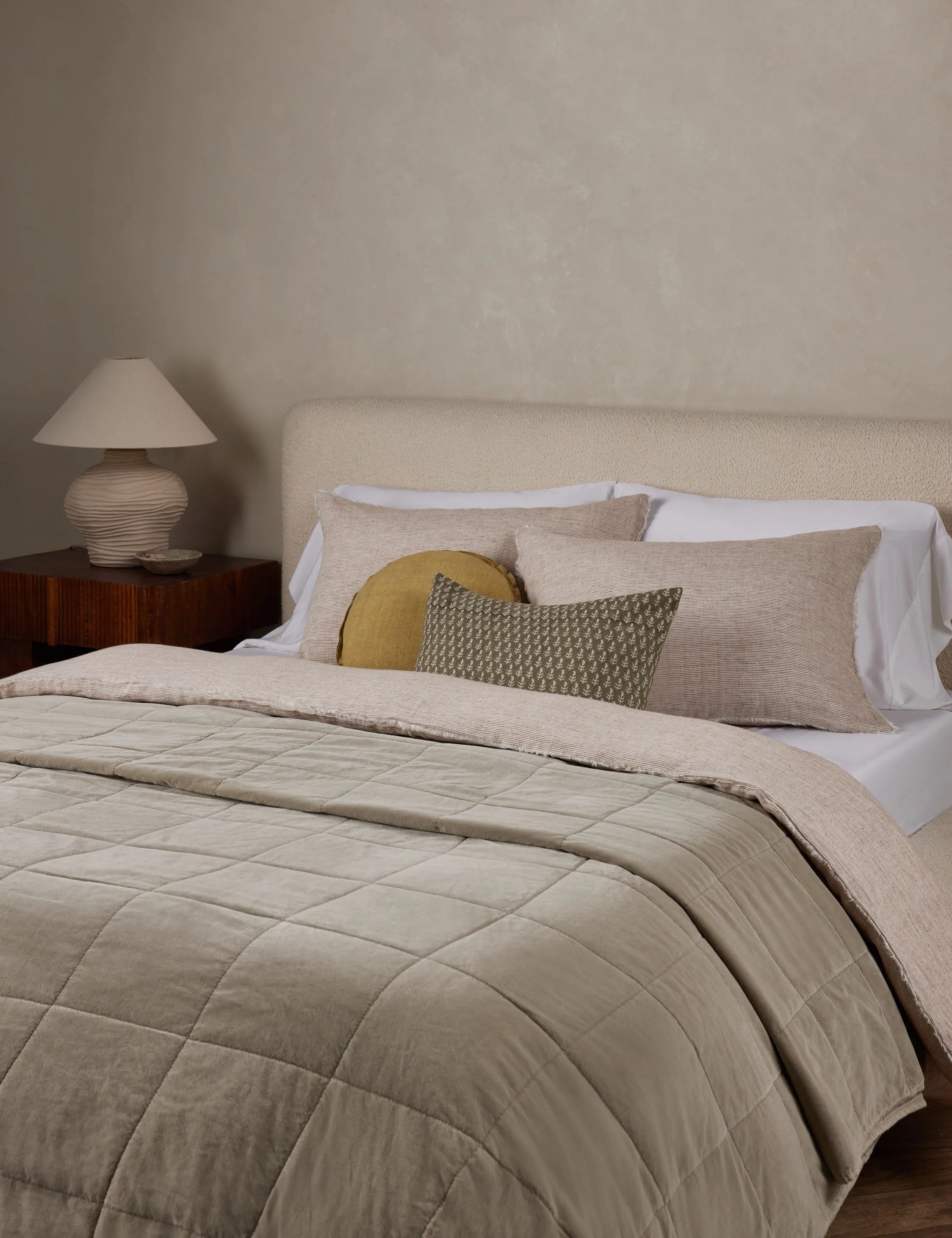 Amsterdam Cotton Velvet Coverlet by Pom Pom at Home