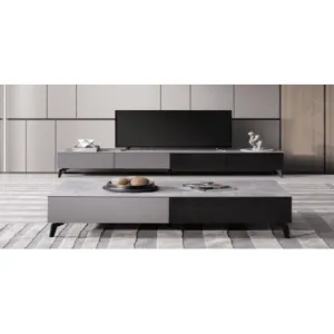 ANDREW Gray Ceramic TV Stand