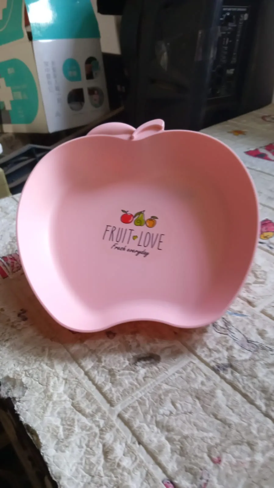 Apple Shape Plate Dish Snacks / Nuts / Desserts Plates for Kids, BPA Free, Childrens Food Plate, Kids Bowl, Serving Platters Food Tray Decorative Serving Trays for Candy Fruits Dessert Fruit Plate, Baby Cartoon Pie Bowl Plate, Tableware (1 Pc)