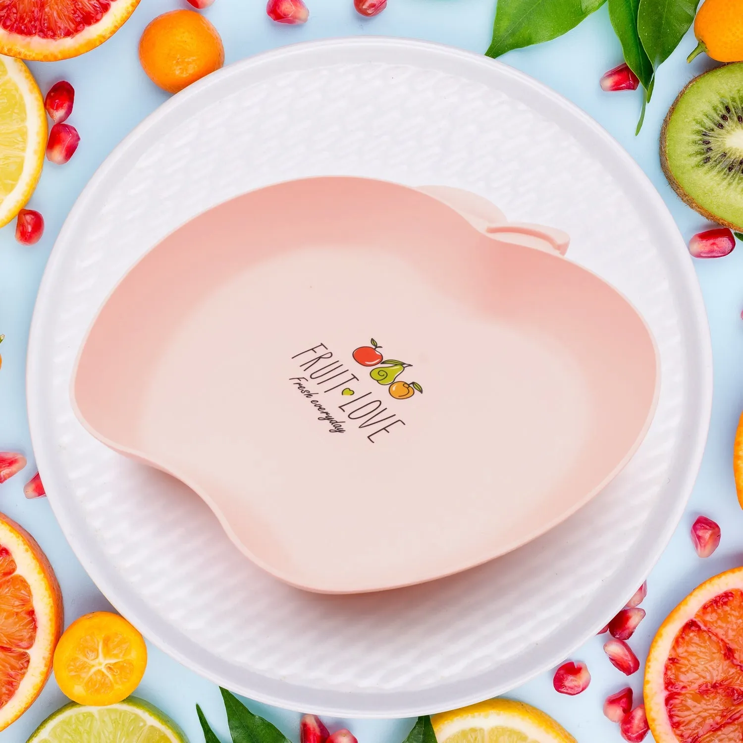 Apple Shape Plate Dish Snacks / Nuts / Desserts Plates for Kids, BPA Free, Childrens Food Plate, Kids Bowl, Serving Platters Food Tray Decorative Serving Trays for Candy Fruits Dessert Fruit Plate, Baby Cartoon Pie Bowl Plate, Tableware (1 Pc)