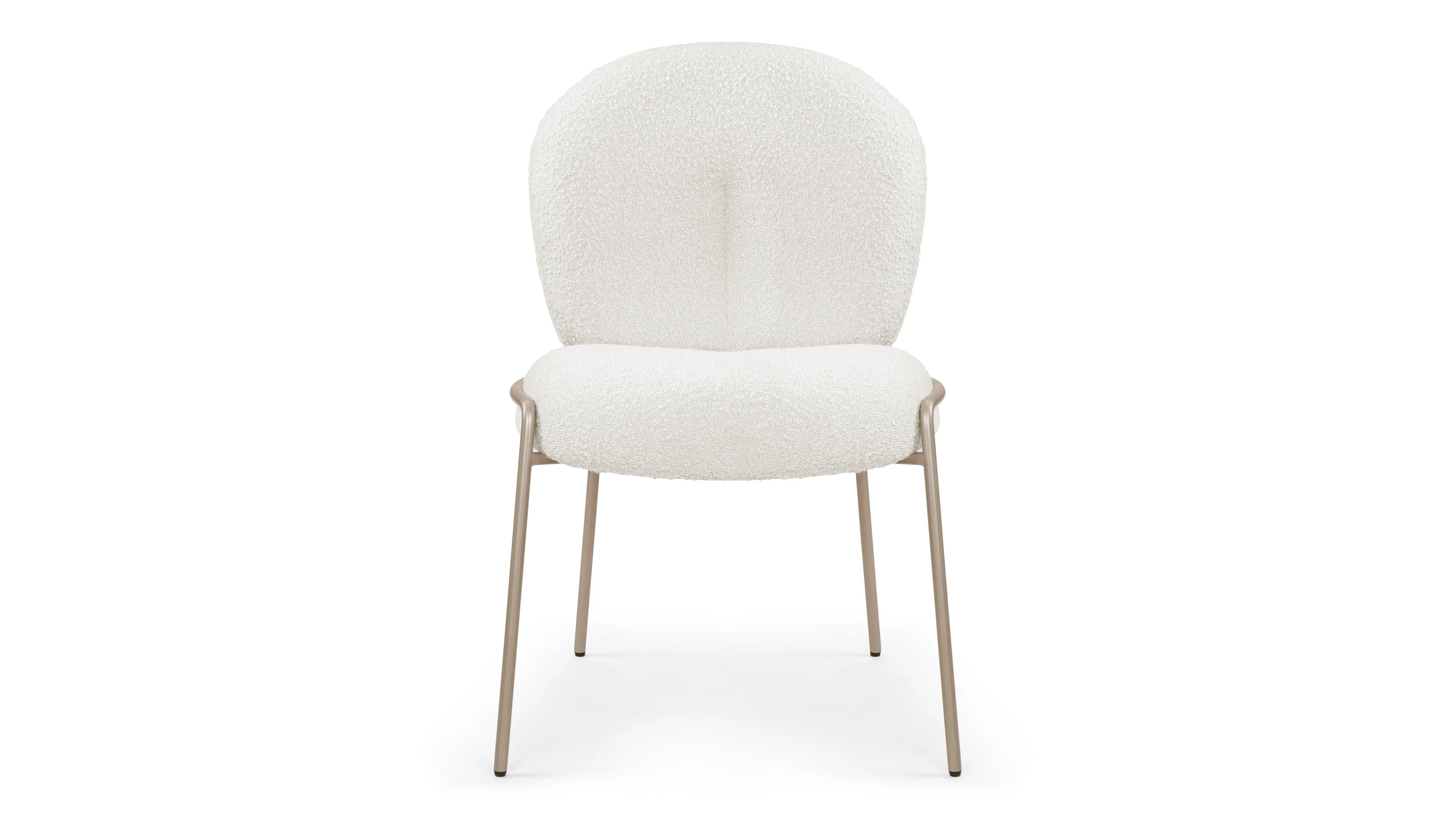 Arielle - Arielle Side Chair, White Boucle