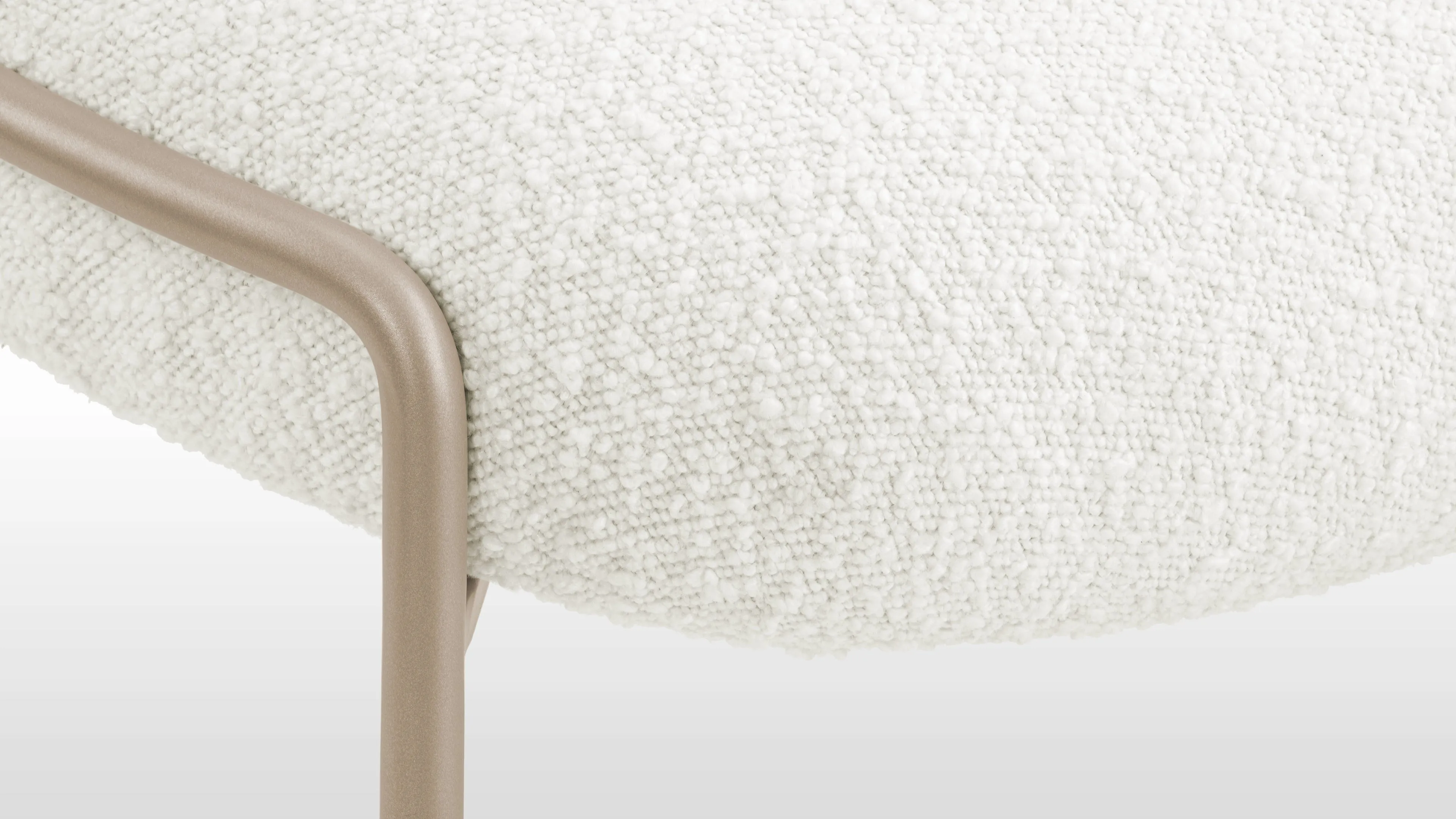 Arielle - Arielle Side Chair, White Boucle
