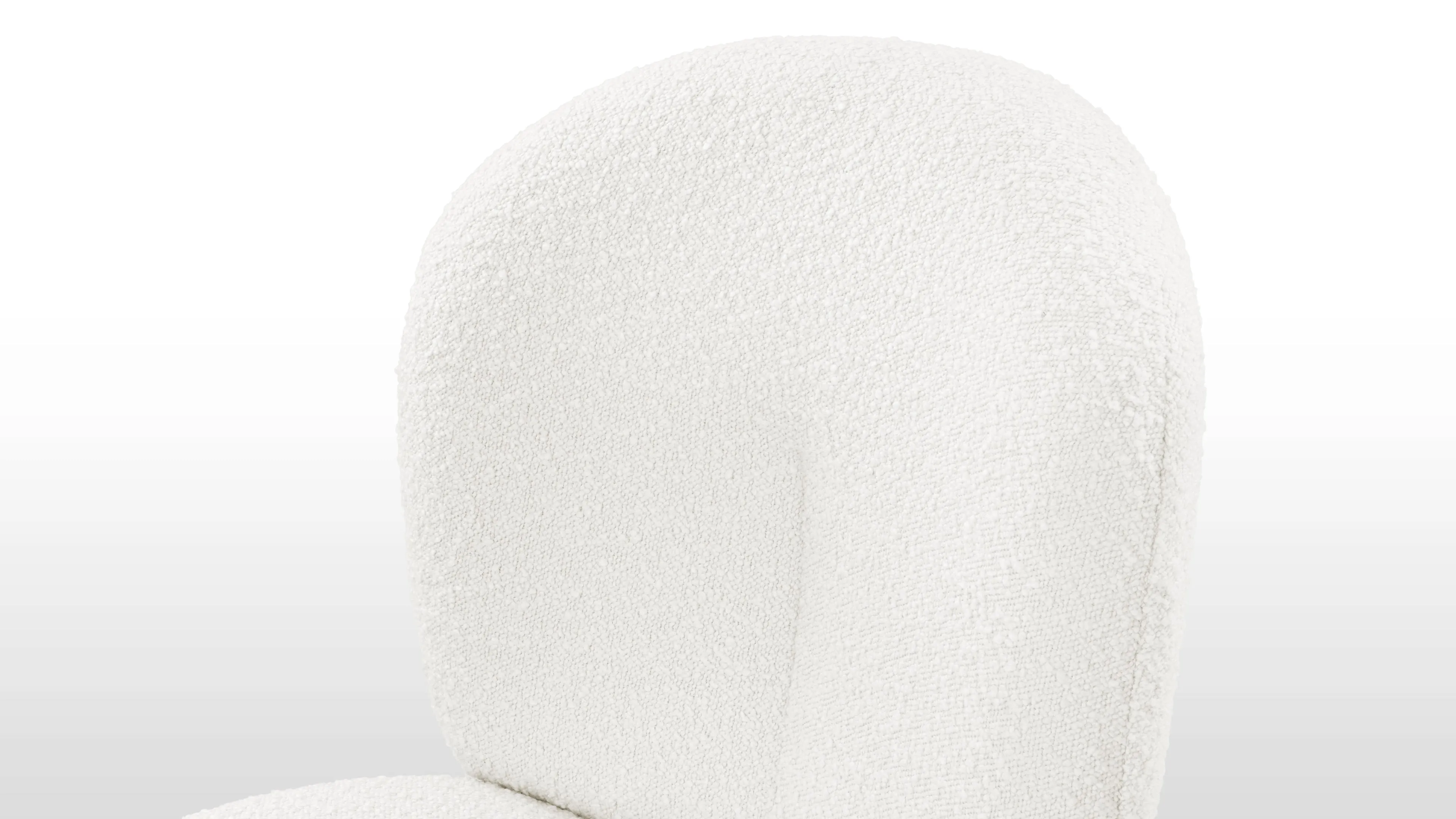 Arielle - Arielle Side Chair, White Boucle