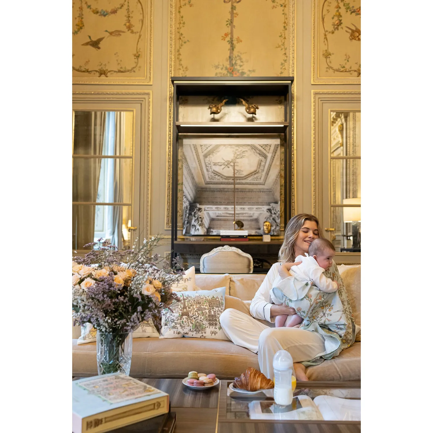 Atelier Choux Satin Cushion Paris