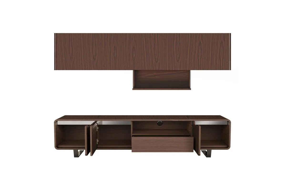 AVF Marquis 2m TV Stand | Walnut | FS2000MARW