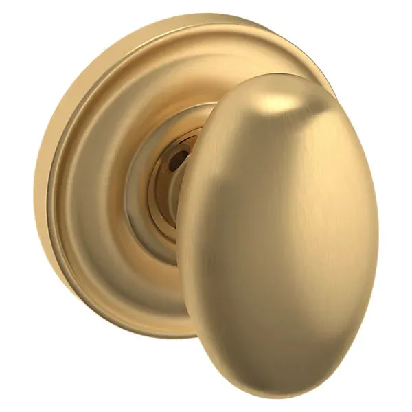 Baldwin - Estate Collection - Knobs & Levers - 5025 Egg Door Knob w/ 5048 Rose