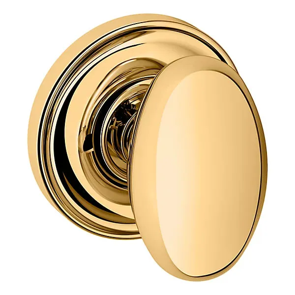 Baldwin - Estate Collection - Knobs & Levers - 5025 Egg Door Knob w/ 5048 Rose