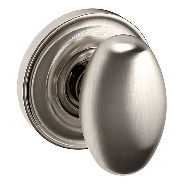 Baldwin - Estate Collection - Knobs & Levers - 5025 Egg Door Knob w/ 5048 Rose