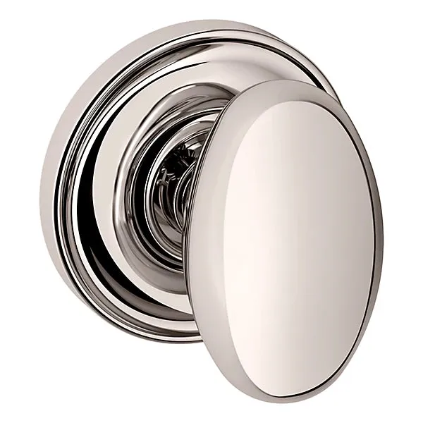 Baldwin - Estate Collection - Knobs & Levers - 5025 Egg Door Knob w/ 5048 Rose