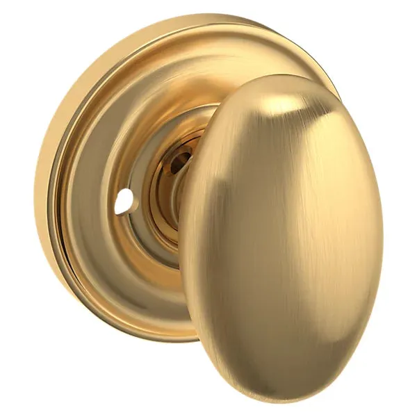Baldwin - Estate Collection - Knobs & Levers - 5025 Egg Door Knob w/ 5048 Rose