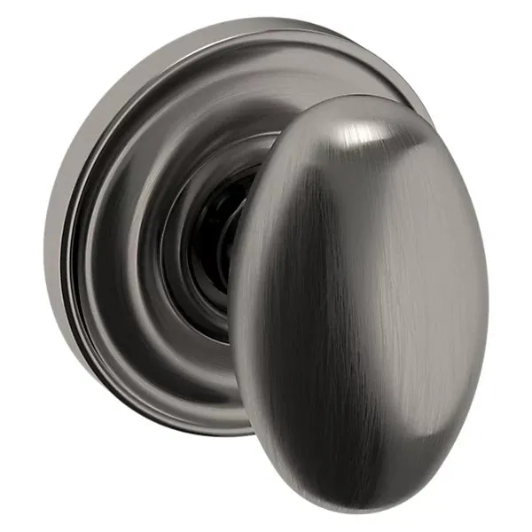 Baldwin - Estate Collection - Knobs & Levers - 5025 Egg Door Knob w/ 5048 Rose