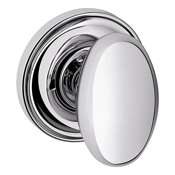 Baldwin - Estate Collection - Knobs & Levers - 5025 Egg Door Knob w/ 5048 Rose