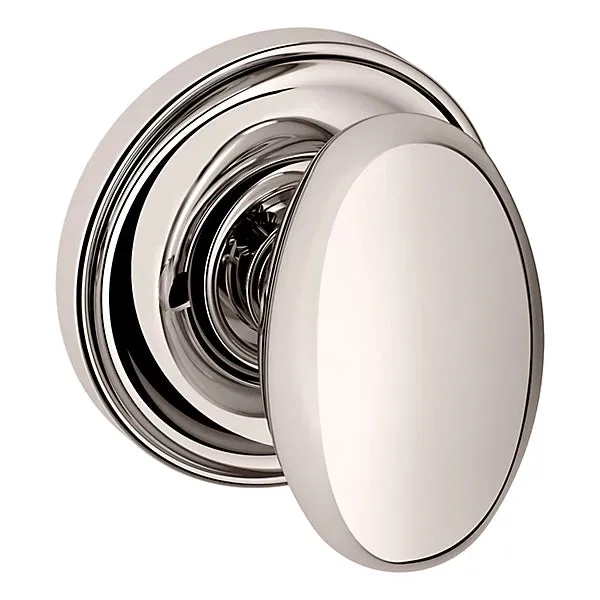 Baldwin - Estate Collection - Knobs & Levers - 5025 Egg Door Knob w/ 5048 Rose