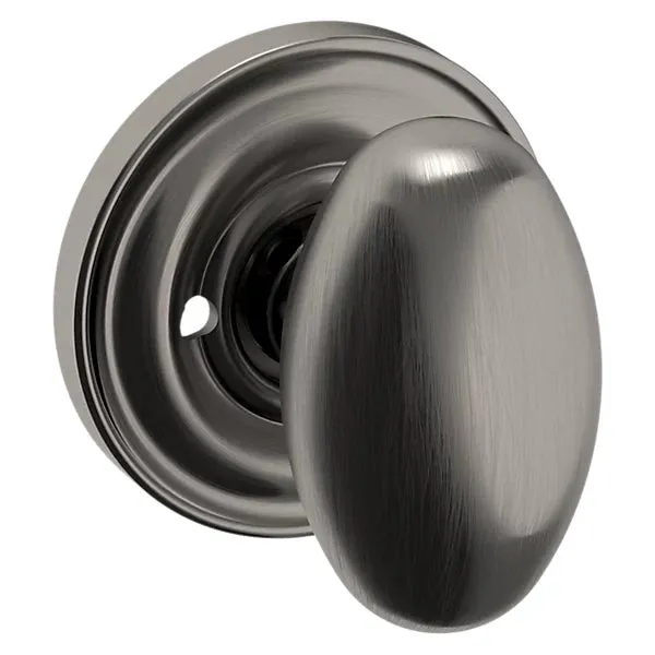 Baldwin - Estate Collection - Knobs & Levers - 5025 Egg Door Knob w/ 5048 Rose