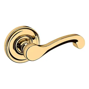 Baldwin - Estate Collection - Knobs & Levers - 5445V Classic Door Lever w/ 5048 Rose