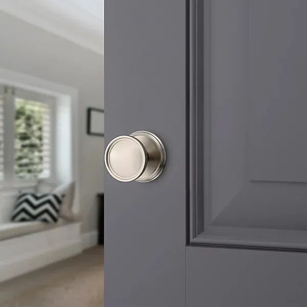 Baldwin - Estate Collection - Knobs & Levers - K012 Tulip Door Knob w/ 5078 Rose