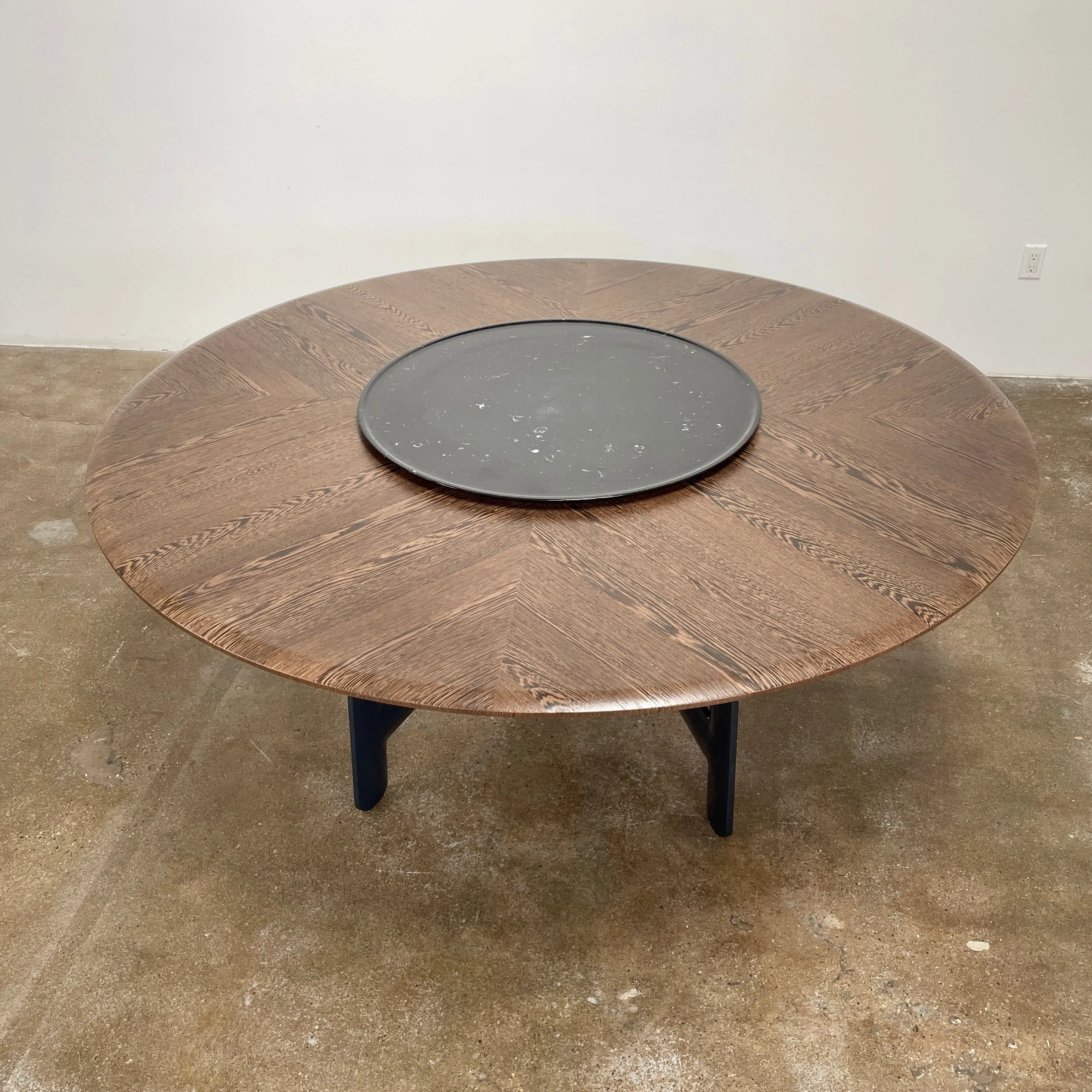 B&B Italia Alex Dining Table With Rotating Marble Tray