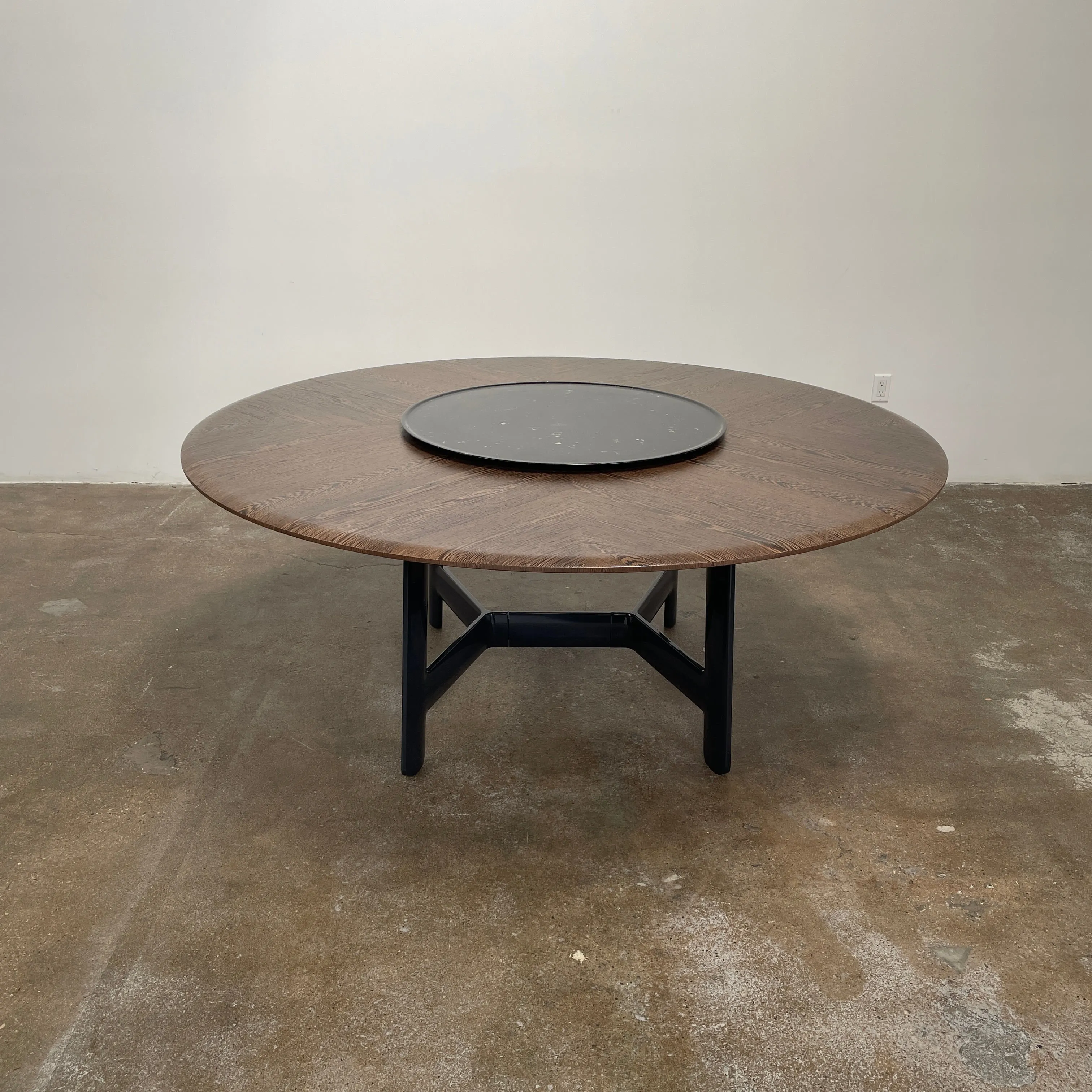 B&B Italia Alex Dining Table With Rotating Marble Tray