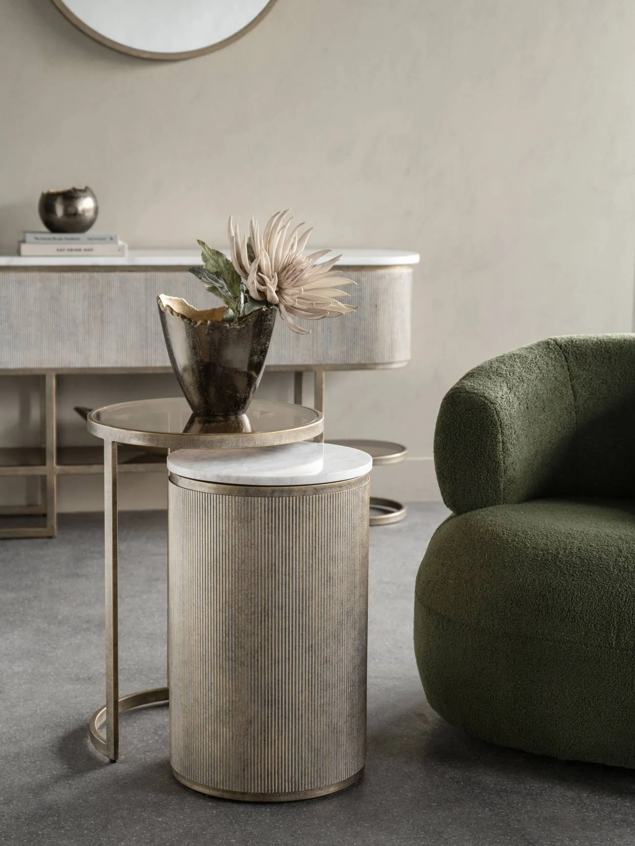 Belvedere Set of 2 Side Tables