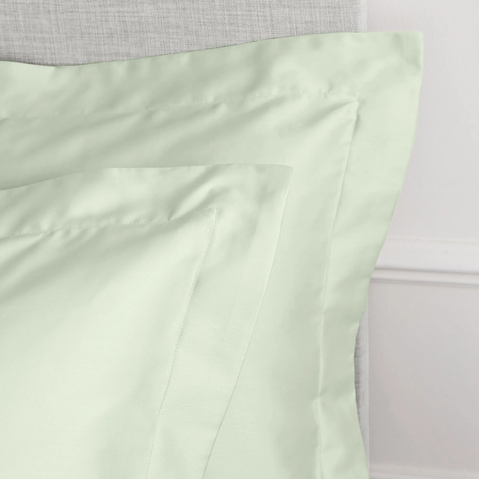 Bianca Green 400TC 100% Cotton Sateen Oxford Pillowcase Pair