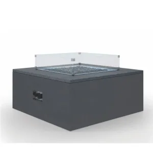 Black Granite Square Fire Table