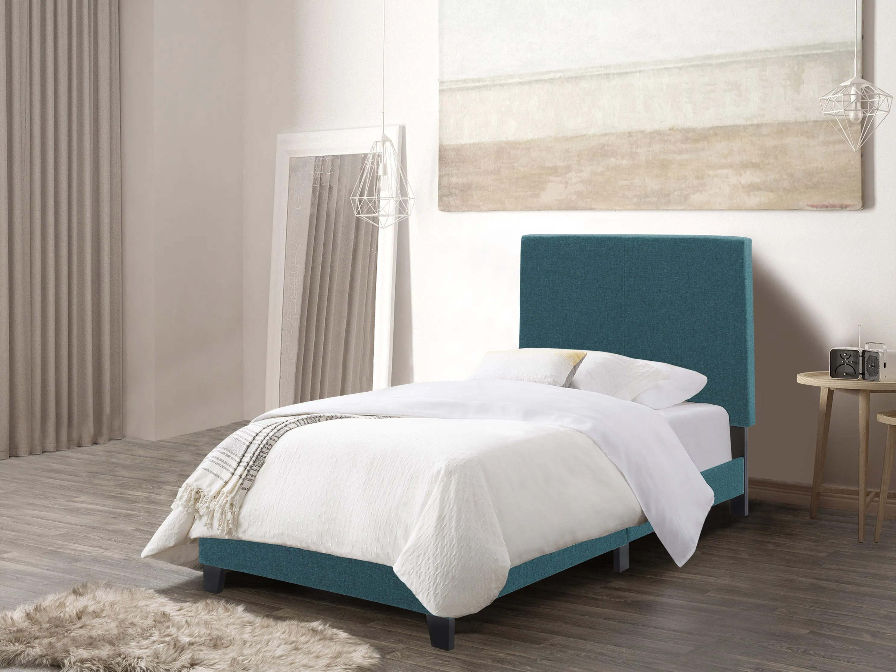 Blue Contemporary Twin / Single Bed