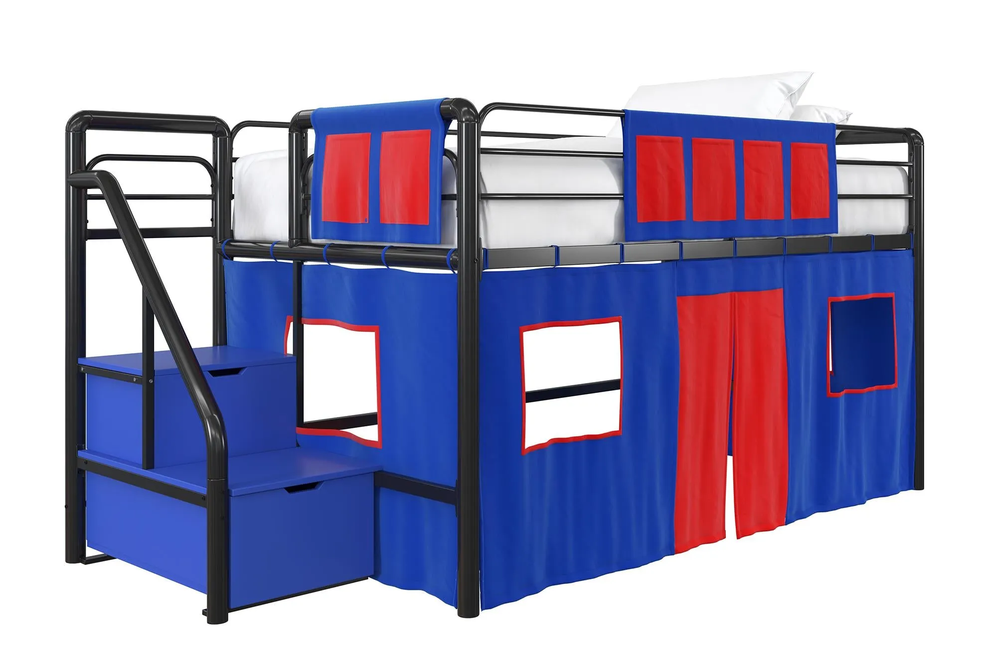 Blue Curtain Set for Junior Loft Bed