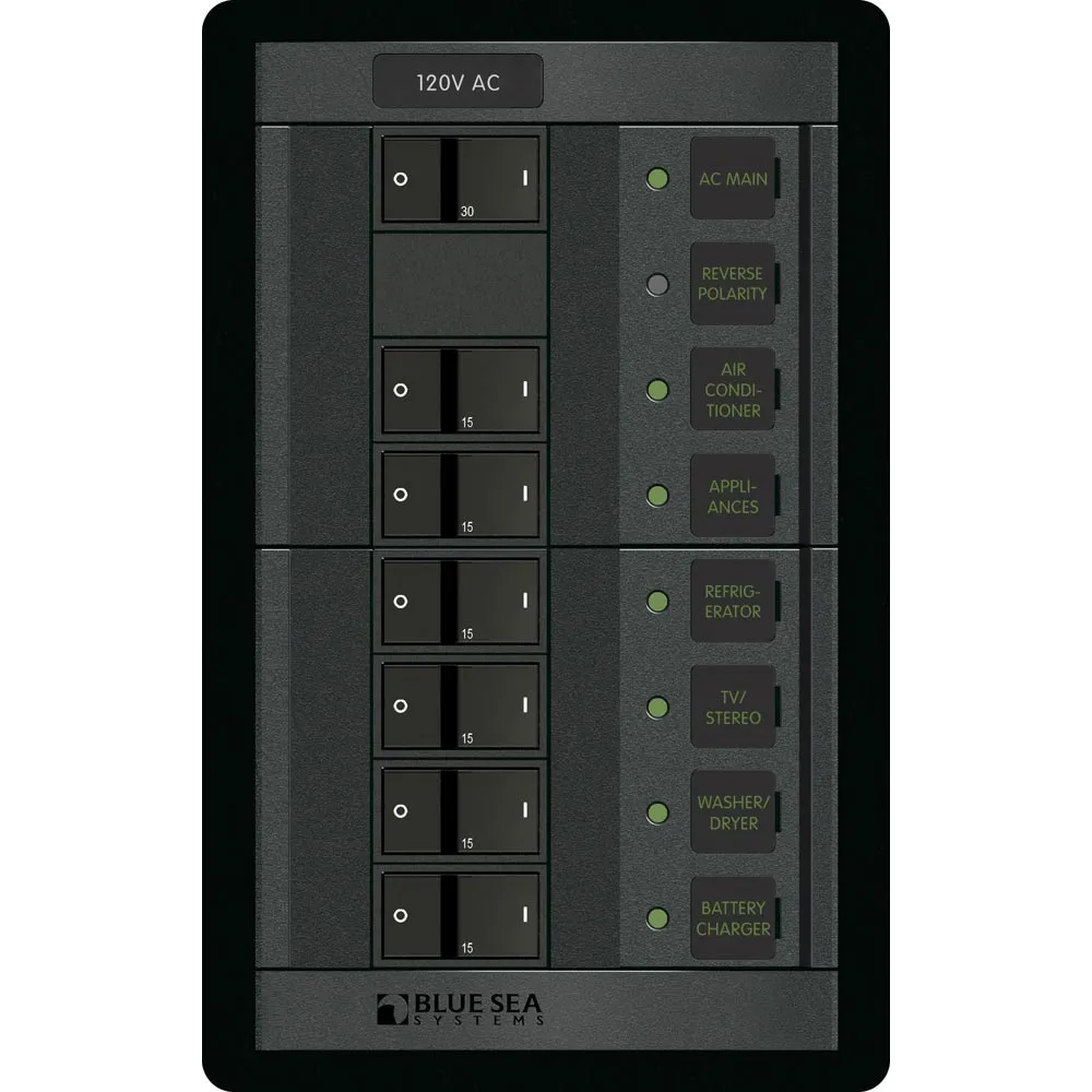 Blue Sea 1202 120V AC Main   6 Positions - Vertical [1202]