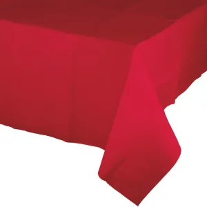 Bulk Classic Red Tablecover, 54X108" Paper/Poly (6 per Case)