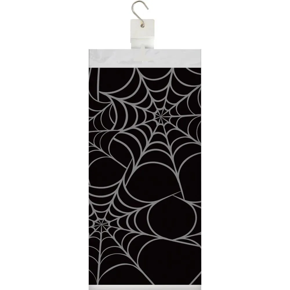 Bulk Silver Webs Plastic Table Cover (12 per Case)