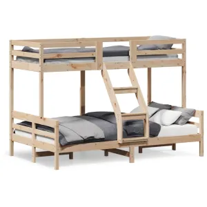 Bunk Bed 80x200/120x200 cm Solid Wood Pine